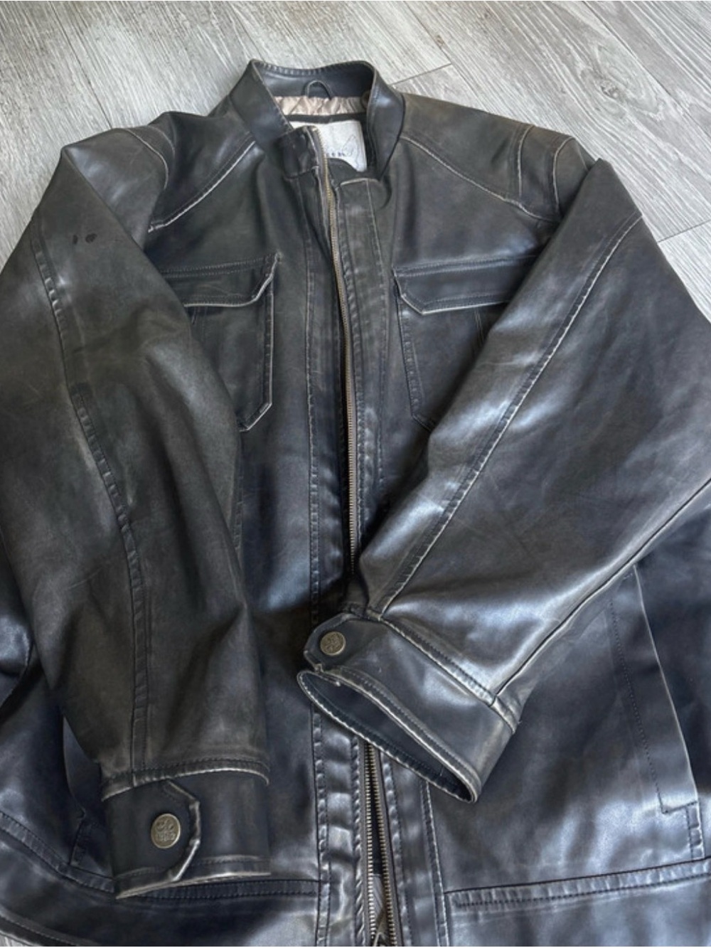 Classic Black Leather Men's Jacket